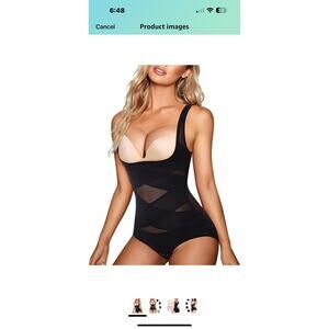 REYEOGO Shapewear Bodysuit for Women Tummy Control Butt Lifter Panty Medium
